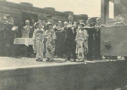 전철화 개통 기념식 모습 (1961년 2월 17일)