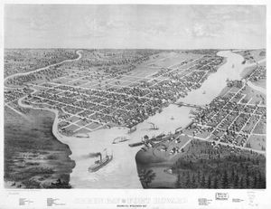 1867년 그린베이 조감도