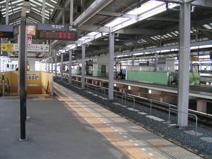 오타 역의 고이즈미 선 승강장