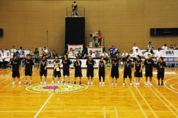 여자 일본 대표팀, 뉴질랜드와의 친선 경기. 2010년 8월 29일, 센다이 시아오바 체육관.