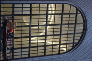 2021년 건물 개조 당시의 주 출입구