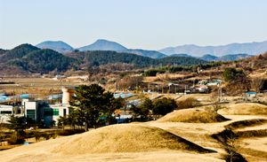 아라가야의 지배계급의 무덤인 함안 말이산 고분군