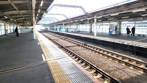 2023년 12월 무사시노선 승강장