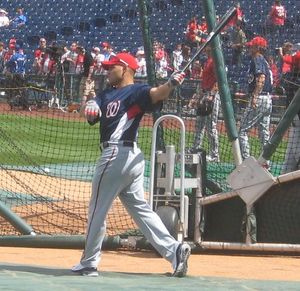 내셔널스 시절 타격 연습 중인 로드리게스