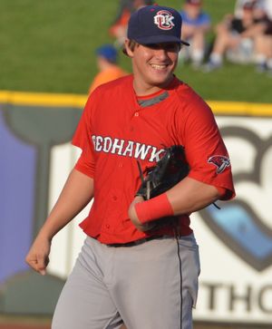 2014년 오클라호마 레드호크스에서 뛰는 에르난데스