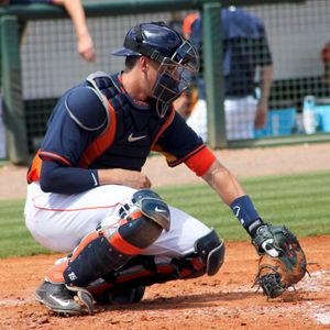 2015년 3월 스프링 트레이닝에서 카스트로가 공을 막고 있다.