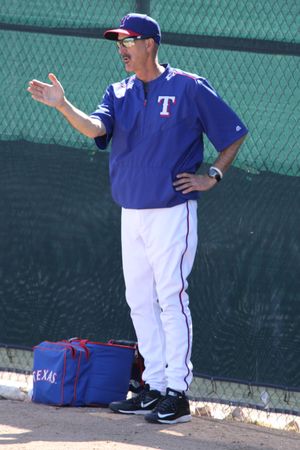 텍사스 레인저스에서의 코치 시절 (2015년 3월 9일)