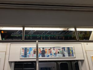 R142A 차량의 전자식 노선도