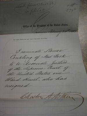 콩클링의 대법원 후보 지명 문서