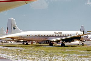 1972년 마이애미에서 TAME Douglas DC-6B