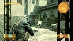 민병대를 쏘는 솔리드 스네이크