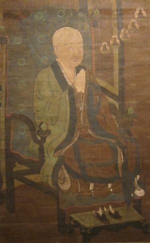 샨다오 대사(일본어: 善導大師 젠도 다이시), 남북조 시대, 14세기 일본 초상화