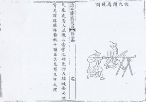 중국인이 칭갈을 발사하고 있다.