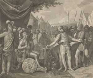 프란치셰크 스무글레비치의 젊은 비흐만, 폴란드 공작 미에슈코에게 항복하다(19세기 초)