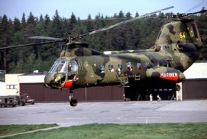 스웨덴 해군에서 HKP 4B로 운용 중인 보잉-버톨 민간 프로토타입, 1981년