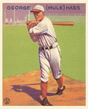 Mule Haas's inside-the-park homer helped the A's win the 1929 World Series