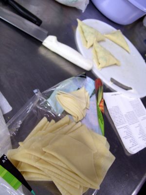 소말리아 삼부사(사모사) 준비