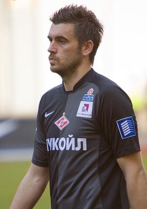 2008년 스파르타크 모스크바에서 뛰고 있는 플레티코사