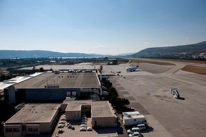 스플리트 공항 관제탑에서 바라본 전경