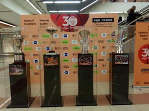 발렌시아 바스켓이 획득한 코파 델 레이와 3개의 유로컵