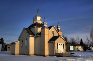 앨버타주에 있는 한 우크라이나 정교회 성당의 모습