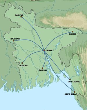 비만 국내선 노선도