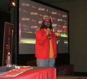 2012년 뉴욕 코믹콘에서 열린 CollegeHumor 발표회에 참석한 프리들랜더