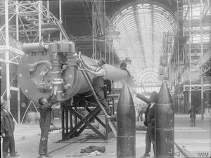 BL 18인치 Mk I 해군포와 포탄, 1920년 제국 전쟁 박물관 및 대승 기념 전시회