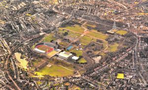 공중에서 본 수정궁 부지