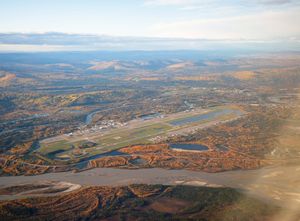 페어뱅크스 국제공항의 항공 사진