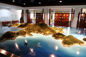 보타산(Mount Putuo) 섬의 모형