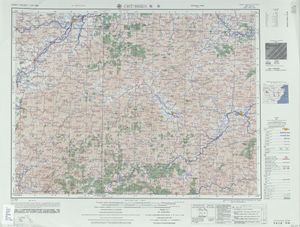 衢縣}})를 포함한 지도 (AMS, 1952)