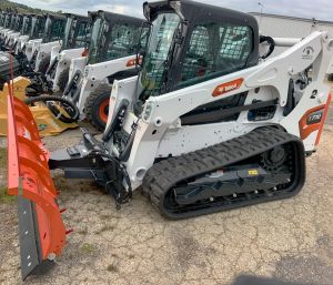 스키드 스티어 제설기