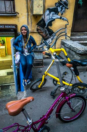 스트라이다 접이식 프레임 자전거(노란색)