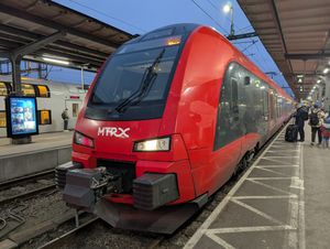 스웨덴 예테보리에 있는 MTRX 열차