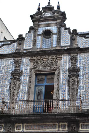 아줄레호스 하우스, 멕시코시티, 18세기, 아줄레호가 있는 모습