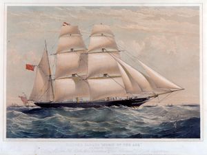 1854년 T. G. 더튼의 클리퍼 바크 스피릿 오브 디 에이지