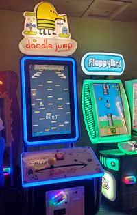 아케이드 버전의 두들 점프