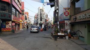 2016년 1월 경북대학교 북문 앞 거리