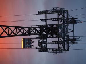 새벽에 보이는 트램웨이