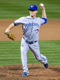 2012년 블루제이스에서 투구하는 룹
