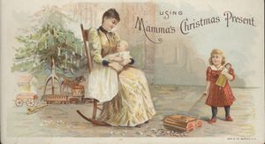 선물에 대한 언급이 있는 1900년경의 크리스마스 광고