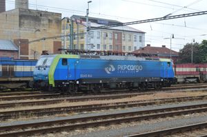 브르제츨라프에 있는 PKP EU45 기관차