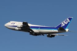 퇴역 직전, 촬영에 사용된747-400D JA8966호기