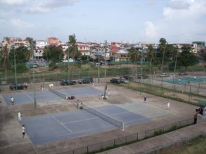 올림픽 스타디움의 테니스 코트