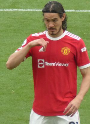 2021년 맨체스터 유나이티드에서 뛰고 있는 카바니