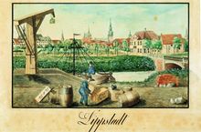 1830년대 립슈타트의 운하와 항구