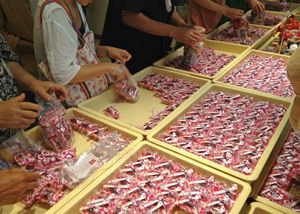 일본 쇼핑몰에서 판매되는 떡