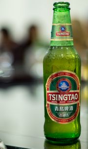 칭다오 맥주 병