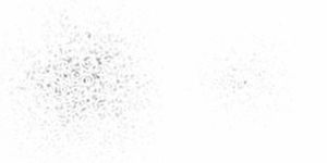 망원경을 통해 본 별의 부정적인 이미지. 왼쪽 패널은 적응 광학 시스템이 꺼져 있을 때 별의 슬로우 모션 영화를 보여주고, 오른쪽 패널은 적응 광학 시스템이 켜져 있을 때 동일한 별의 슬로우 모션 영화를 보여준다.